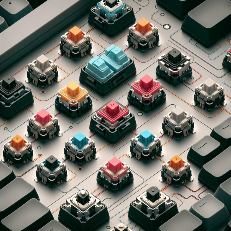 Top tactile switches for a satisfying thock
