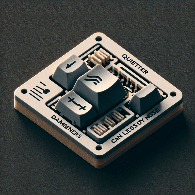 Switches that reduce keyboard noise