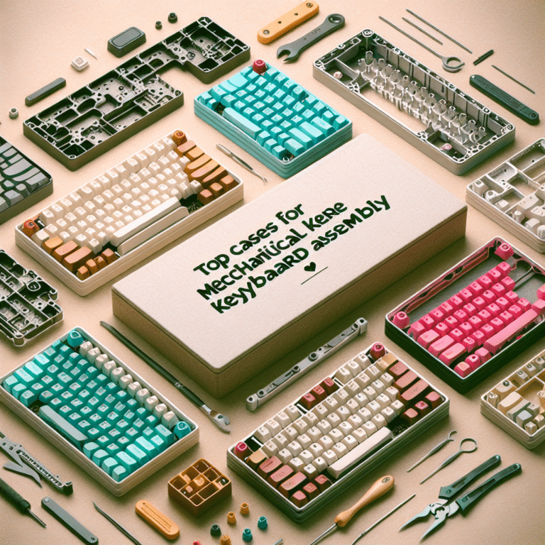 Top cases for mechanical keyboard assembly