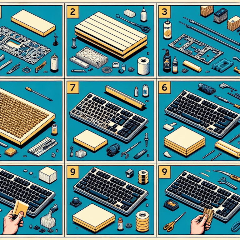 Step-By-Step Guide to Keyboard Foam Installation