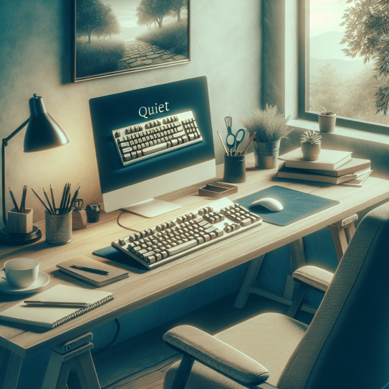 Quiet switches for home office keyboards