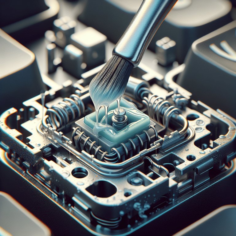 Lubed switches for smoother typing experience