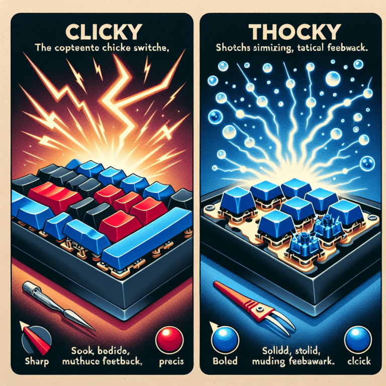 Clicky switches vs thocky switches comparison