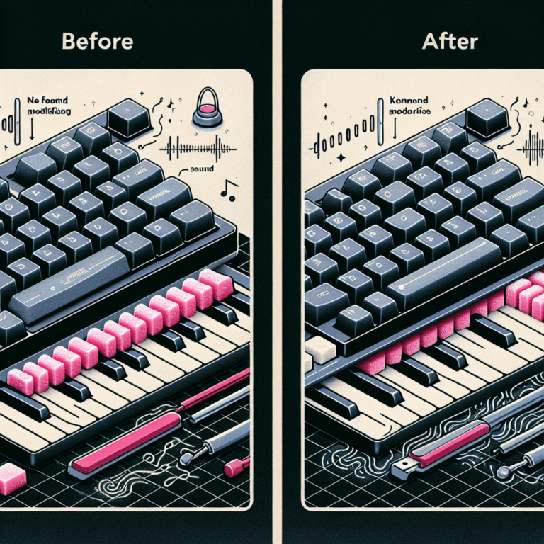 Adding Foam Mods for Better Keyboard Sound