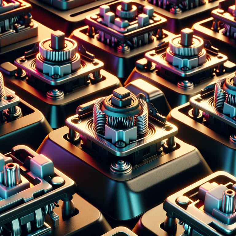 Tactile switches with strong key feedback