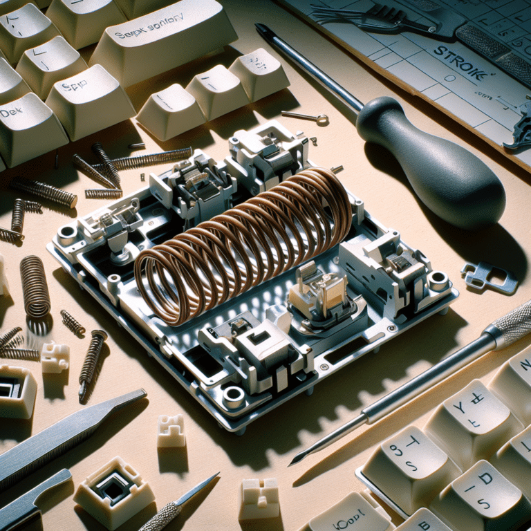 Adjusting Spring Tension in Keyboard Switches".